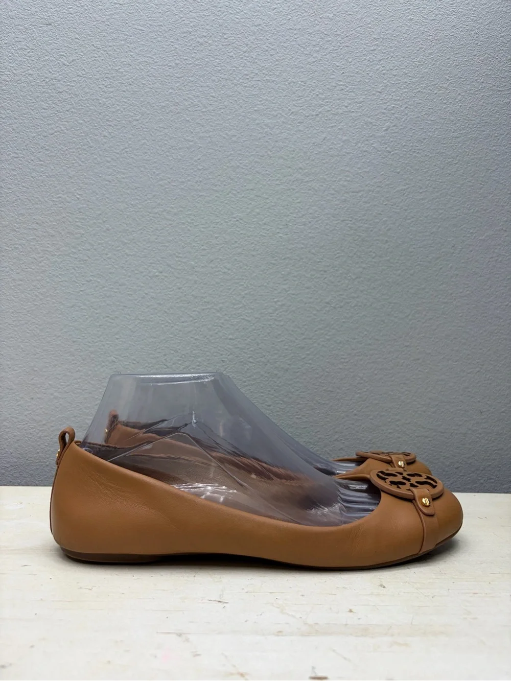 Tory Burch Brown Leather Reva Flats Size 9